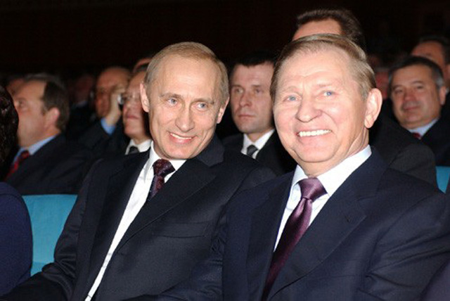 Vladimir Putin and Leonid Kuchma (Second President of Ukraine) Владимир Путин и Леонид Кучма